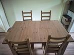 IKEA Uitschuif Tafel met 4 stoelen, Huis en Inrichting, Ophalen, Gebruikt, Hemnes IKEA, 150 tot 200 cm