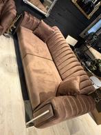 Luxe Fluwelen 3-Zitsbank – Modern & Comfortabel, 150 tot 200 cm, 75 tot 100 cm, Ophalen of Verzenden, Rechte bank