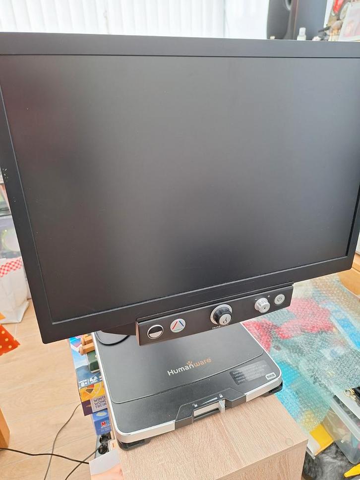 Elektronische Loep - Humanware, Computers en Software, Monitoren, Gebruikt, 60 Hz of minder, Ingebouwde speakers, LED, HD, 5 ms of meer
