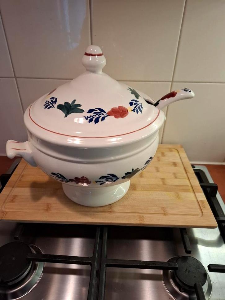 Soepterrine met Lepel, Antiek en Kunst, Antiek | Keukenbenodigdheden, Ophalen