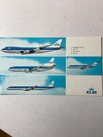 Ansichtkaart KLM 4 types, Verzenden, Zo goed als nieuw, Kaart, Foto of Prent