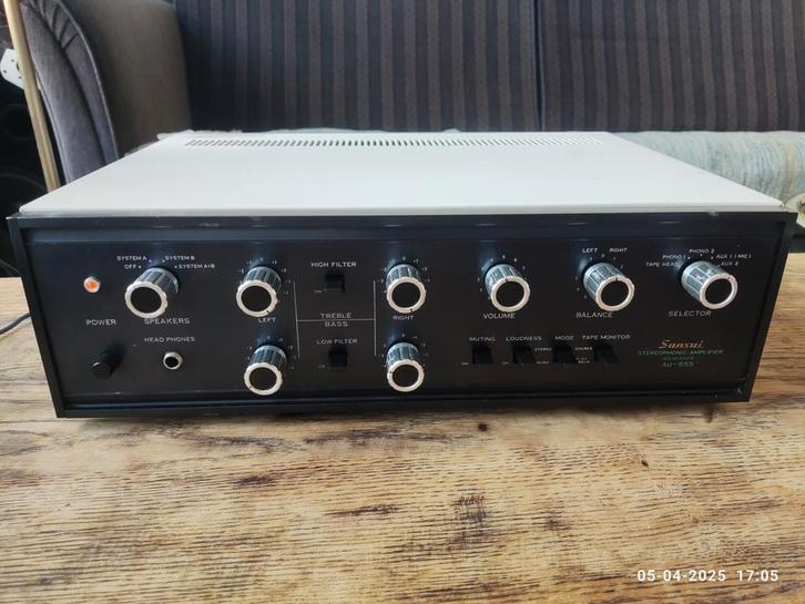 Sansui AU-555 Stereo Versterker (vaste prijs), Audio, Tv en Foto, Versterkers en Receivers, Zo goed als nieuw, Stereo, 60 tot 120 watt