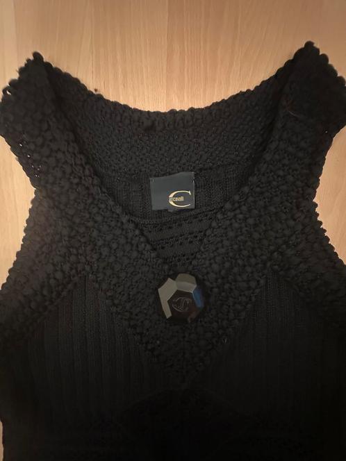 Just Cavalli top maat IT 44 = NL 38 40, Kleding | Dames, Tops, Zo goed als nieuw, Maat 38/40 (M), Zwart, Zonder mouw, Ophalen of Verzenden