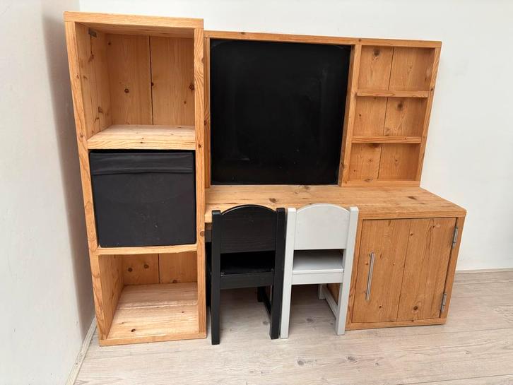 Kindermeubel steigerhout, Kinderen en Baby's, Kinderkamer | Tafels en Stoelen, Zo goed als nieuw, Stoel(en), Ophalen