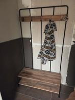 Houten Kapstok met Schoenenplanken, Huis en Inrichting, Woonaccessoires | Kapstokken, Ophalen, Zo goed als nieuw, Metaal, Staande kapstok