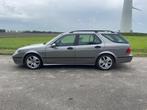 Saab 9-5 2.3 T Estate AUT 2002 Grijs, Auto's, Zwart, 2290 cc, Startonderbreker, Stationwagon