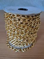 Goudkleurige aluminium ketting 25m, Ophalen, Nieuw, Aluminium