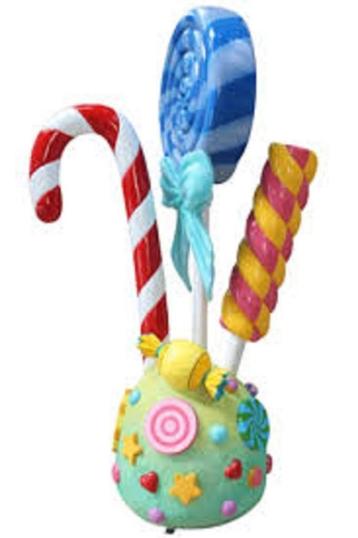 Candy Cane Standee beeld – Candycane  - hoogte 218 cm beschikbaar voor biedingen