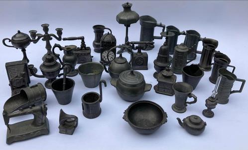 Tinnen Miniatuurtjes Verzameling, Antiek en Kunst, Antiek | Tin, Ophalen of Verzenden