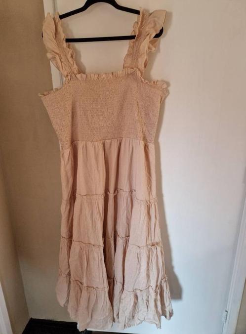 Dames maatje meer | Maat 58-60, Kleding | Dames, Grote Maten, Nieuw, Jurk, Beige, Verzenden