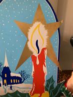 #kerst reclame plaat kerst winkel, Gebruikt, T, Ophalen of Verzenden, N