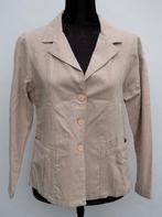 Mapa Mundo beige getailleerd linnen jasje maat M, Maat 38/40 (M), Ophalen of Verzenden, Zo goed als nieuw, Jasje