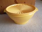 Tupperware geel zonnedeksel schaal/ kom Servalier *ZGAN*, Ophalen of Verzenden, Zo goed als nieuw, Geel, Schaal