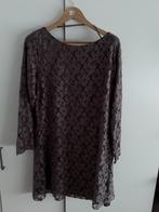 MS Mode Taupe Gekleurde Kanten Jurk Maat 52, Bruin, Verzenden, Jurk, Nieuw