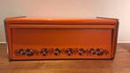 Vintage Brabantia Broodtrommel Oranje Bloemmotief, Ophalen of Verzenden, Gebruikt