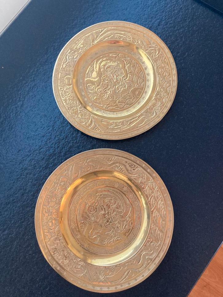 Chinese borden, Antiek en Kunst, Antiek | Koper en Brons, Brons, Ophalen of Verzenden