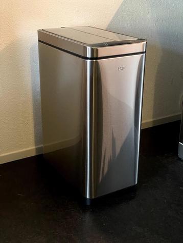 EKO DeLuxe prullenbak - Sensor, RVS, 20+20L, recycle beschikbaar voor biedingen