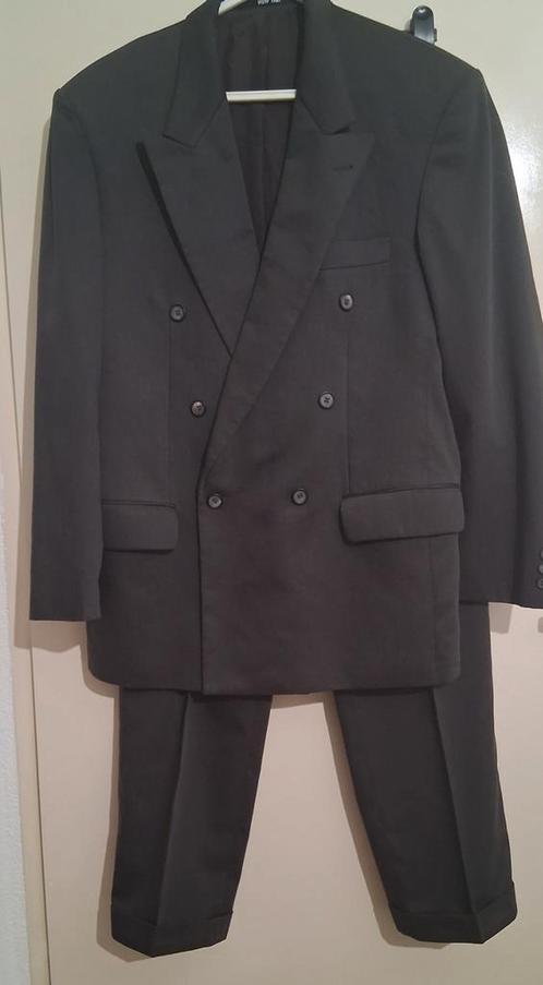 Vintage antraciet grijs Kostuum pak mt 48, Kleding | Heren, Kostuums en Colberts, Gedragen, Maat 48/50 (M), Grijs, Verzenden