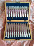 GEBAK-BESTEK (12pers.) Sheffield-Plate in originele casette, Ophalen of Verzenden