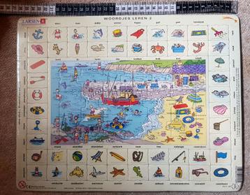 Larsen Educatieve Legpuzzel 70 st Woordjes Leren NT2  beschikbaar voor biedingen