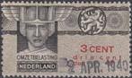 Nederland - 1921 - Omzetbelastingzegel - 3 Cent - Wilhelmina, Verzenden, T/m 1940, Gestempeld