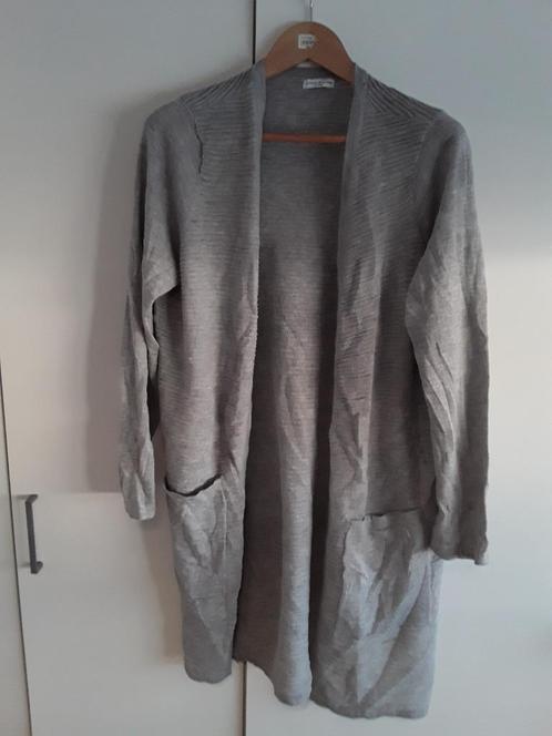 Jacqueline de Yong Grijs Lang Vest Maat XL, Kleding | Dames, Truien en Vesten, Nieuw, Maat 46/48 (XL) of groter, Grijs, Verzenden