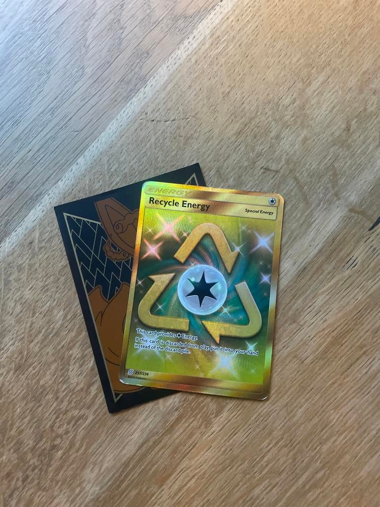 Pokemon Recycle Energy Gold - Zo goed als nieuw, Ophalen of Verzenden, Zo goed als nieuw, Losse kaart, Foil
