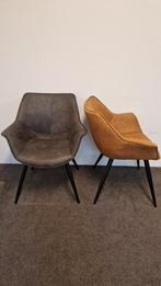 Set van 4 armstoelen, Huis en Inrichting, Stoelen, Ophalen, Zo goed als nieuw, Rood, Stof