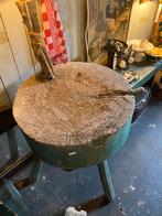 Oude Ronde Slagerstafel - H 76cm, Ø 53cm, Ophalen