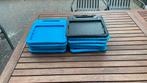 Hoesjes ipad 6e generatie 11 stuks 10 blauw 1 zwart, Computers en Software, Apple iPads, 10 inch, Gebruikt, Overige modellen, Blauw