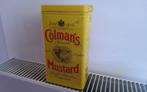 Blikken trommel Colman's mustard, Verzamelen, Ophalen of Verzenden, Gebruikt, Overige, Overige merken