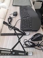Ergonomic Keyboard & Mouse & Waterproof Laptop Travel Sleeve, Computers en Software, Toetsenborden, Ophalen, Zo goed als nieuw