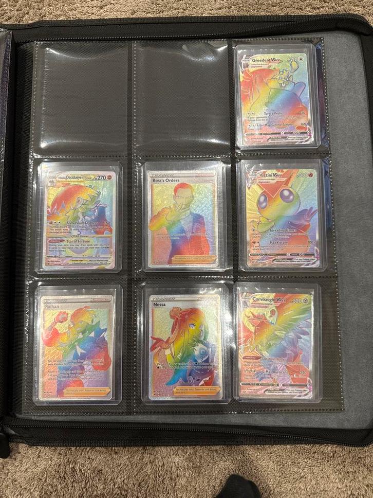 Rainbow Pokemon Kaarten, Hobby en Vrije tijd, Verzamelkaartspellen | Pokémon, Zo goed als nieuw, Losse kaart, Foil, Ophalen of Verzenden