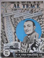 AL TRACE **Oude Bladmuziek**, Muziek en Instrumenten, Ophalen of Verzenden, Gebruikt, Artiest of Componist, Overige genres