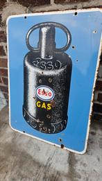 Esso gas oud emaille reclamebord, Ophalen, Gebruikt, Reclamebord