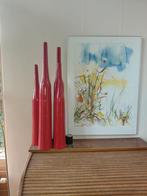 Ecri flessen vazen 4 stuks, Ophalen, Overige kleuren, Minder dan 50 cm, Glas