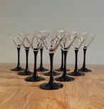 Luminarc vintage martini glazen zwart (10 stuks), Ophalen of Verzenden, Zo goed als nieuw, Overige typen