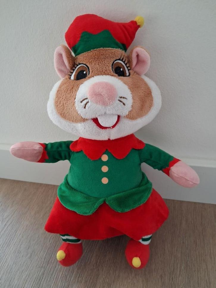 Knuffel hamster kerst elf kerstmis Albert Heijn AH L182, Kinderen en Baby's, Speelgoed | Knuffels en Pluche, Zo goed als nieuw
