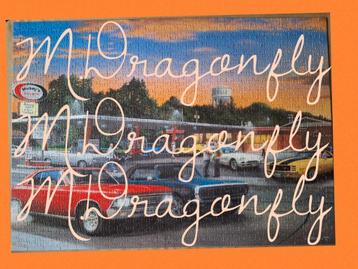 Complete puzzel King Cruise night oldtimers muscle cars USA beschikbaar voor biedingen