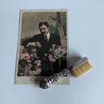 antiek zilveren snorrenborsteltje, Antiek en Kunst, Ophalen of Verzenden