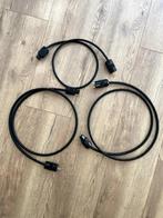 Bach Luidsprekers 3x stroomkabels // power cables 1,2m 1,8m, Ophalen of Verzenden, Zo goed als nieuw, 2 tot 5 meter, Overige kabels