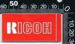 Sticker: Ricoh (Heel klein), Verzamelen, Overige typen, Ophalen of Verzenden, Zo goed als nieuw