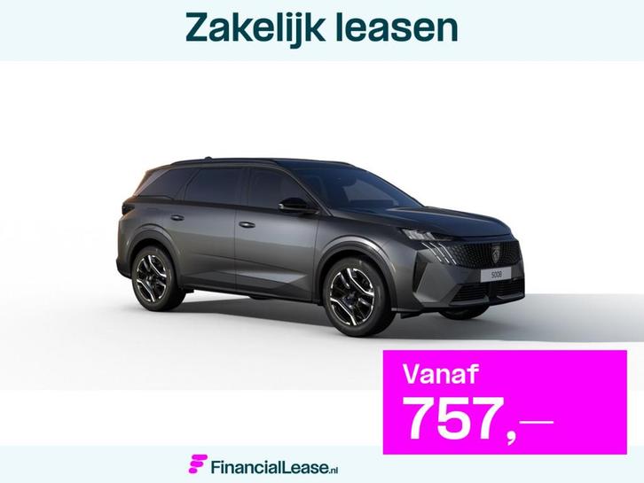 Peugeot 5008 Allure, Auto's, Peugeot, Bedrijf, Lease, Financial lease, Metallic lak, Trekhaak, Hybride Elektrisch/Benzine, Plug-in hybride