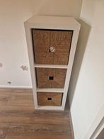 Kallax vakkenkast met inzetbakken, Huis en Inrichting, Ophalen, Zo goed als nieuw, 25 tot 50 cm, 50 tot 100 cm