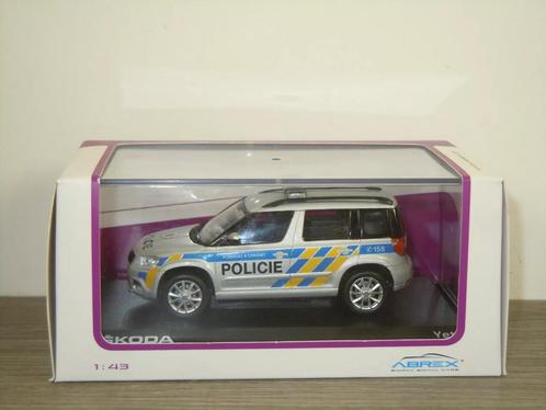 Skoda Yeti Policie - Abrex 1:43, Hobby en Vrije tijd, Modelauto's | 1:43, Zo goed als nieuw, Auto, Overige merken, Verzenden