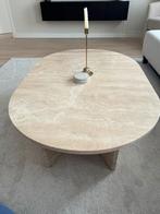 Travertin salontafel, Huis en Inrichting, Tafels | Salontafels, 100 tot 150 cm, Minder dan 50 cm, Rechthoekig, Overige materialen
