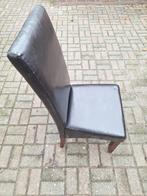 6 Eetkamerstoelen, Huis en Inrichting, Stoelen, Ophalen, Overige materialen, Gebruikt, Bruin