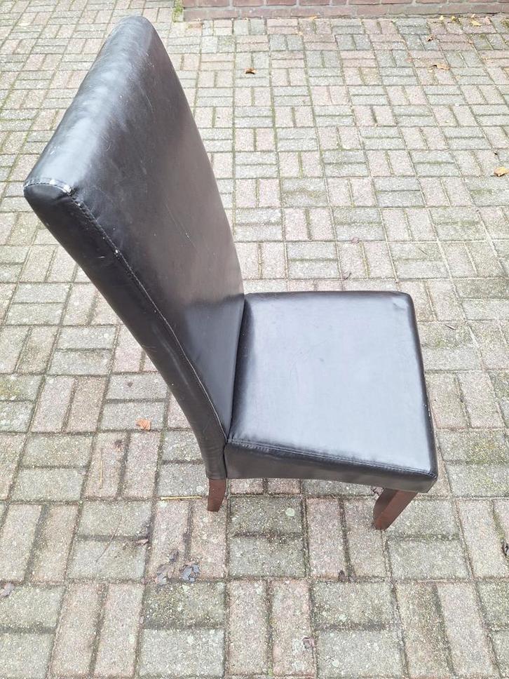 6 Eetkamerstoelen, Huis en Inrichting, Stoelen, Gebruikt, Vijf, Zes of meer stoelen, Overige materialen, Bruin, Ophalen