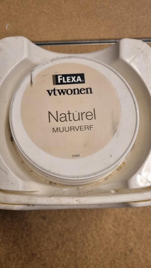 Flexa VT Wonen Muurverf Naturel 2.5L, Doe-het-zelf en Verbouw, Verf, Beits en Lak, Gebruikt, Verf, Minder dan 5 liter, Beige, Ophalen