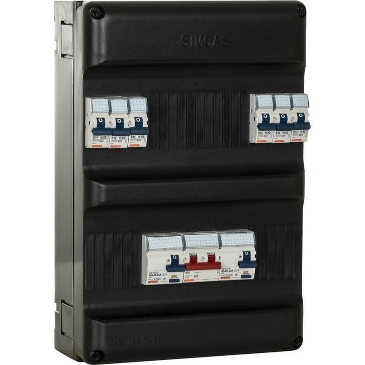 Gewiss SIMCAST/1F/2/6 groepenkast 1 fase 6 groepen, Doe-het-zelf en Verbouw, Elektra en Kabels, Nieuw, Overige typen, Ophalen of Verzenden